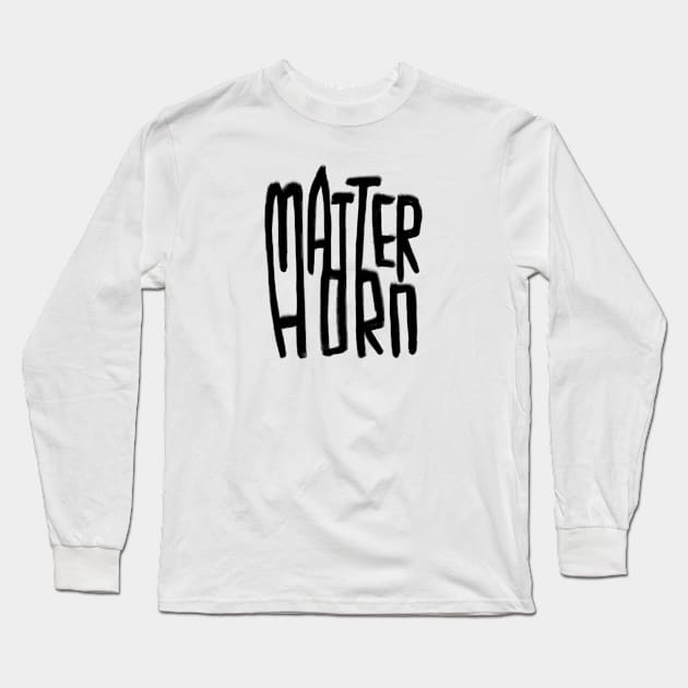 Matterhorn Long Sleeve T-Shirt by badlydrawnbabe